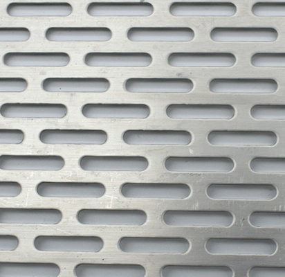 304 Stainless Steel Perforated Metal Mesh For Oval Hole Punching