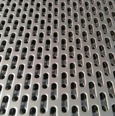 304 Stainless Steel Perforated Metal Mesh For Oval Hole Punching