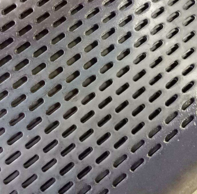 304 Stainless Steel Perforated Metal Mesh For Oval Hole Punching