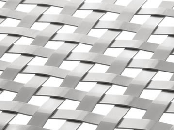 Fasad Flat Wire Woven Mesh Transparansi Tingkat Rendah Memberikan Perlindungan Privasi Besar