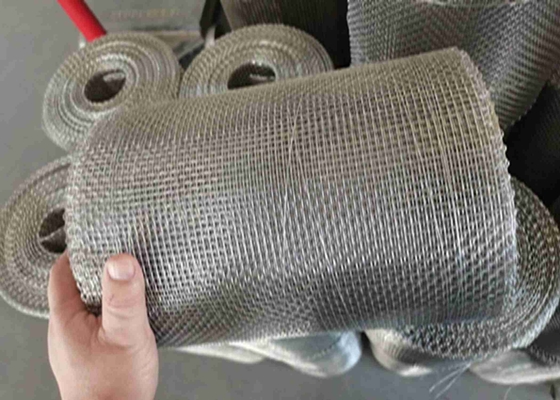 Tepi Tertutup Ss Woven Wire Mesh Dengan Gaya Selvage