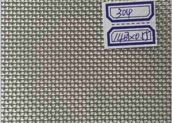 304 Kejahatan Layar Keamanan Stainless Steel Mesh Super Hardness