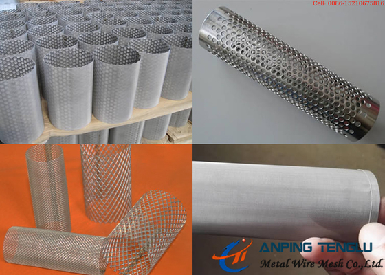 Tabung Filter Logam Dengan Anyaman Wire Mesh Expanded Metal Perforated Type