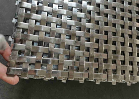 16mm Lubang 8mm X 2mm Flat Metal Mesh SS304 Kekuatan Tinggi Dan Tahan Lama
