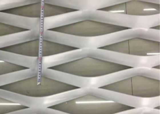 Galvanizing Aluminium Expanded Metal Mesh Lebar 0,5m-2,5m