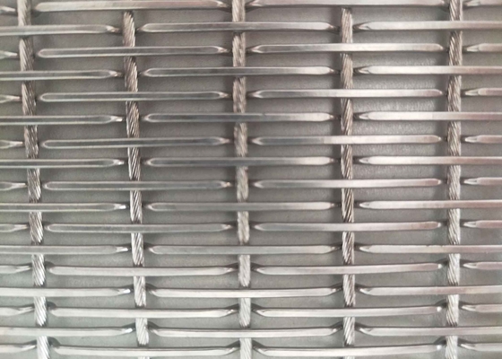 30m Dekoratif Woven Wire Mesh 3,0mm Rod Wire Common Length