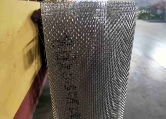 0.001 Inch Metal Woven Wire Mesh Square Panel Atau Dalam Rolls Dekoratif