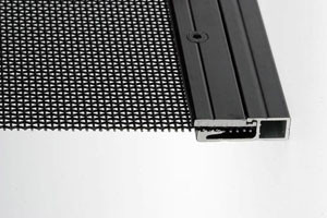 SS304 Layar Keamanan Black Powder Coated 12mesh 0.032 