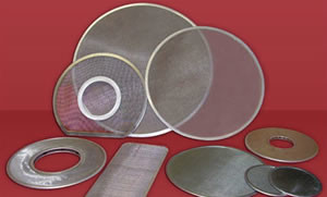 Jenis tenunan Tubular Wire Mesh Filter Rimed Screen Packs Lingkaran Tensioned Screen