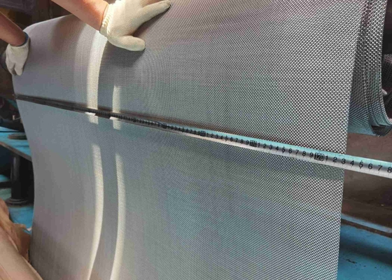 Perlindungan Keamanan Metal Wire Mesh Screen Profil Aluminium Proof Pencurian Tenun polos