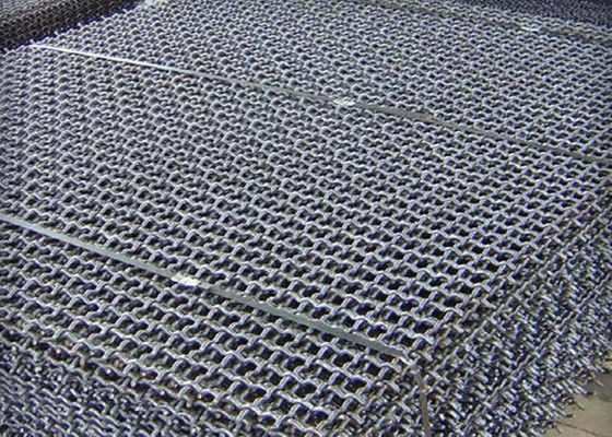 Uniform Square Crimped Steel Wire Mesh Mining Screen Galvanized Pig Floor Mesh 0.1-8 