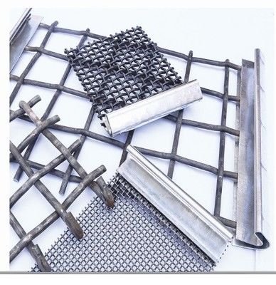 Stainless Steel Wire Mesh Crimped Type Grill / Mine Screen 1-10mm Wire Gauge
