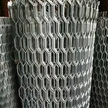 Galvanized Steel Expanded Wire Mesh, Dekoratif Expanded Metal Mesh Struktur yang kokoh