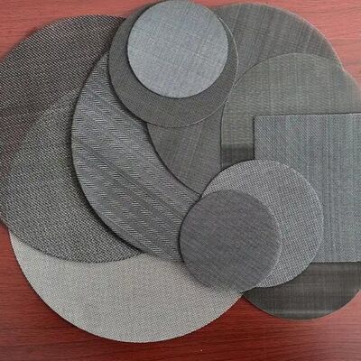 25-60 Mesh Stainless Steel 304/316 Filter Disc with Round Square Hole Wire Mesh Screen