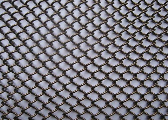 Tirai Spiral S Type Dekoratif Metal Mesh Screen
