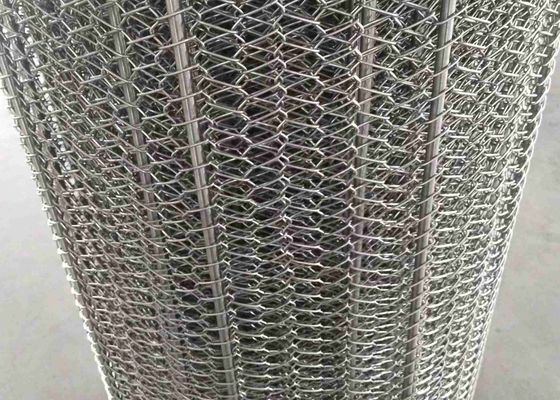 Balance Weave Stainless Steel Wire Mesh Conveyor Belt 0,5m hingga 3m