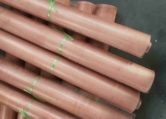 0.5 Sampai 5.0mm Tembaga Expanded Metal Mesh Anti Korosi