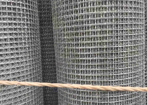 End Finish Type Crimped Wire Cloth Lengan Galvanis Tepi Crimped Wire Mesh