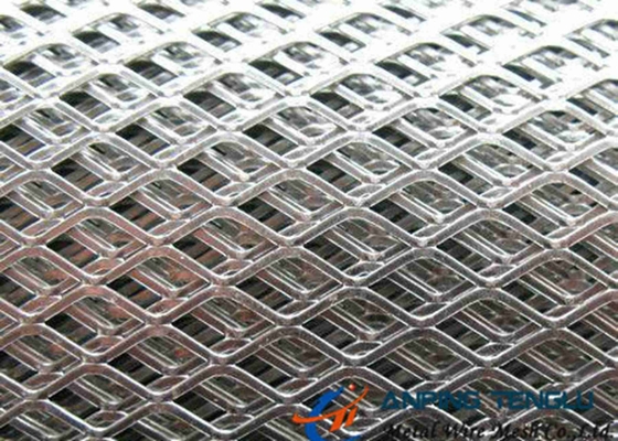 Diamond Flattened Expanded Metal Wire Mesh Lubang Kecil Tebal 8mm