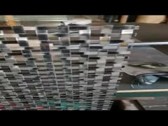 Flat Square Woven Decorative Metal Mesh Baja tahan karat atau Aluminium