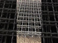 65mn Vibrating Screen Mesh Panel 30m X 2m Untuk Screening Agregat